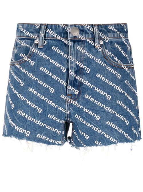 Shorts con stampa logo all-over Alexander Wang | 4DC1214897460